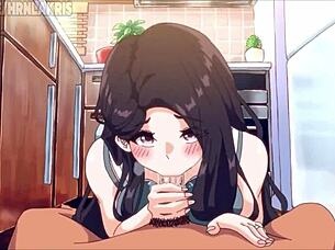 Sex With Milf In The Kitchen. Bent Over For Doggystyle And Blowjob.