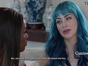 Beyond the breakup, proposal goes wrong with jewelz blu and ana foxx in seductive squirting