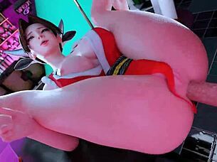 Mai-den Mooh stars in special cartoon fucking video with anal