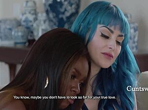 Beyond the breakup, proposal goes wrong with jewelz blu and ana foxx in seductive squirting