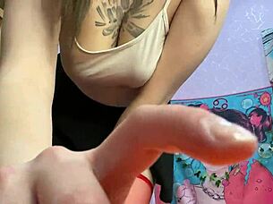 dirty talk with cuckold husband after wild party pussy eating.