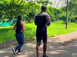 Busty Colombian Milf Student Fucked By Athletic Trainer With Big Black Cock