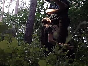 Fuck Stepsister Mouth In Woods!