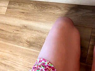 Stepdaughter begs stepfather for blowjob and rides him hard 😏