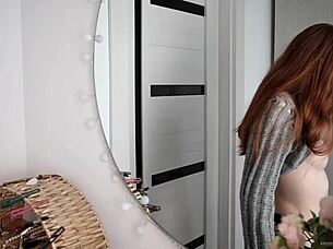 Teen lesbian couple uses strapon for deep doggystyle sex!