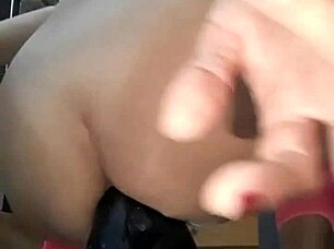 Blonde craves rocket ride?