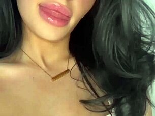 Teen American exchange student chats on webcam