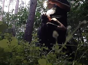 Fuck Stepsister Mouth In Woods!