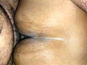 He didn't stop even after cumming in her pussy! 😏 Full video in sheer lingerie