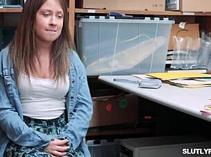 amber stark feels punished after stealing panties from officer rusty nails