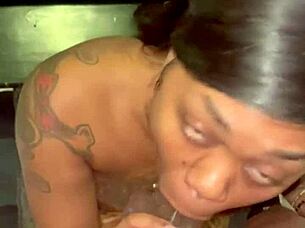 Snuck Off To Suck Big Black Cock Sloppily