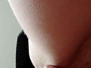 Intense solo masturbation of hairy pussy to cum