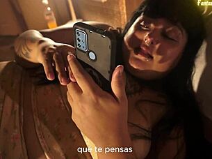 Tickling stepsister to touch secretly