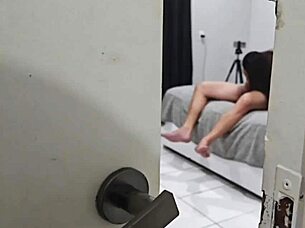 Caught Flashing by Husband’s Friend with My Milf Girlfriend.