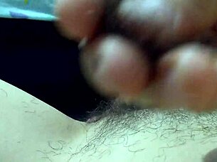 Hey, watch me shave my hairy body in this solo video