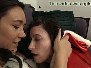 Sinn Sage and Constance Cakp enjoy intimate moments in lingerie