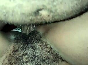 Fucking Sexy Ebony Chic's Hairy Pussy With Monster Cock!