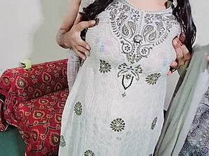 husband bends over his big ass wife for anal on the chair