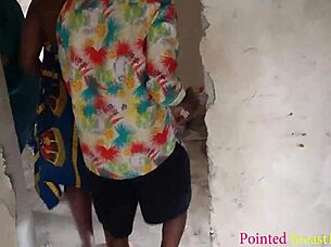 Passionate Threesome In The Garden.