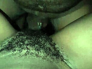 Fucking Sexy Ebony Chic's Hairy Pussy With Monster Cock!