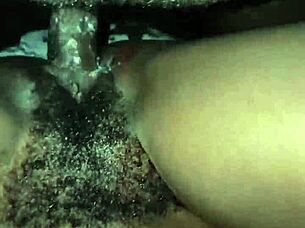 Fucking Sexy Ebony Chic's Hairy Pussy With Monster Cock!