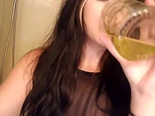 goth girl, wanna sip pee while staring me down tonight?