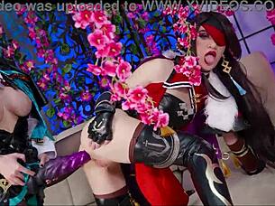 anime lesbians explore with toys in fun way