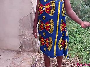 Passionate Threesome In The Garden.