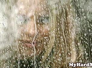 Watch the centerfold get rough double penetration in gonzo threesome