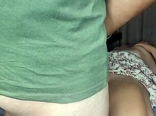 Shaking Orgasms With Inflatable Dildo In Dress