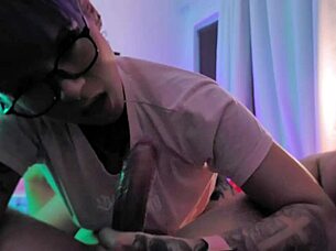 Stepsister enjoys intimate moments with brother in family scenario.