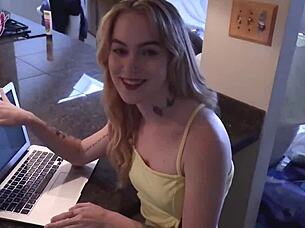 Sage Fox Fucks Stepdad While Babysitter Is Away