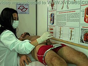 Nurse gets excited by patient's erection