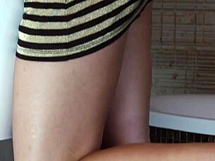 want to see this cute blonde's footjob turn into deep fucking?