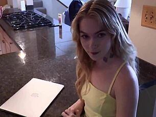 Sage Fox Fucks Stepdad While Babysitter Is Away