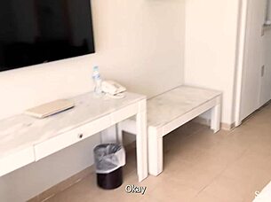 first time on business trip but i'm servicing my boss's cock and destroying my ass to please him.