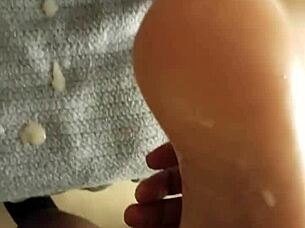 Cumshot Week- Day 4 Not Quite A Cumshot But The After Math Of One On The Feet Of Dirtysocks