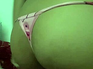 Innocent young woman shows off pajamas wanting double sex.