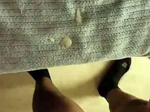 Cumshot Week- Day 4 Not Quite A Cumshot But The After Math Of One On The Feet Of Dirtysocks