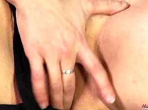 Mature MILF gets her pussy licked and fucked hard by her nephew in stockings