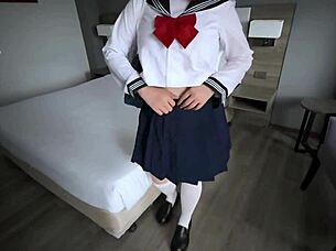 Momo-chan rides sensei watanabe's huge cock 😘