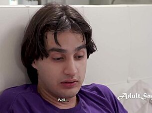 step mom intervenes step son's wankathon - annie king