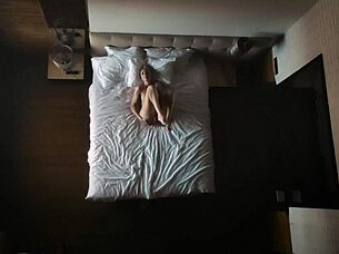 Milf Spied On Loving Her Small Tits in Bed