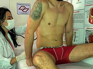 Nurse gets excited by patient's erection