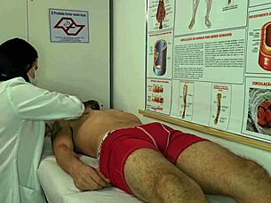 Nurse gets excited by patient's erection