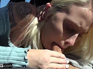 Layla Love Feels Thrilled Flashing Pussy On Hike Before Intense Fuck