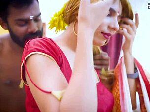 i share a hot foreigner girl with two desi dudes in threesome