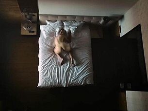 Milf Spied On Loving Her Small Tits in Bed