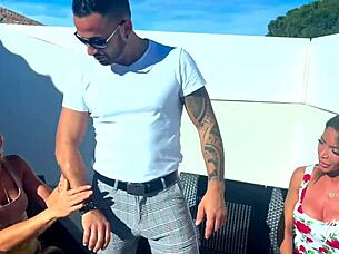 vittoria and pam share dick in lingerie