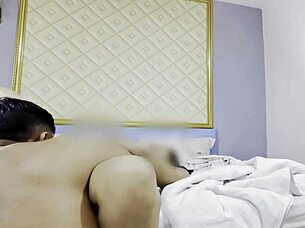 step-bro massages my wet pussy with baby oil